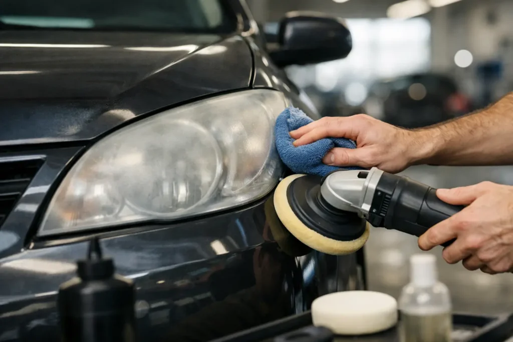 Doffe koplampen herstellen auto: zo werkt het