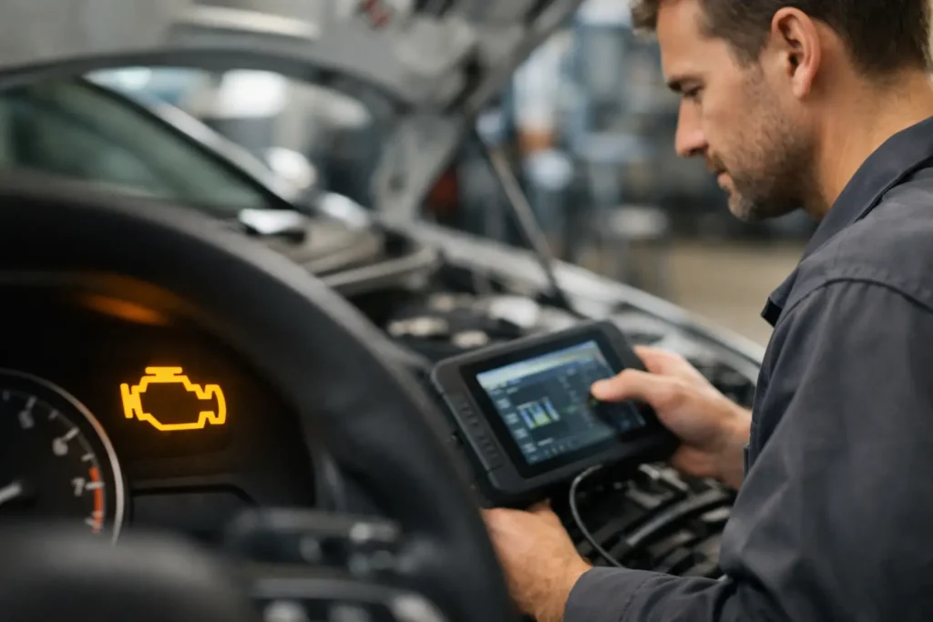 Waarschuwingslampje motor laten uitlezen?